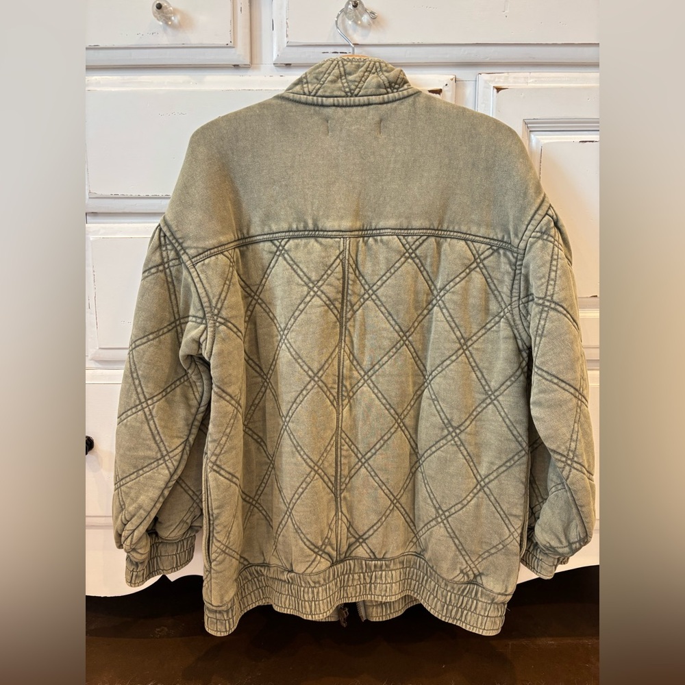 Free People Juno Quilted Oversized Bomber Jacket - Picture 4 of 8